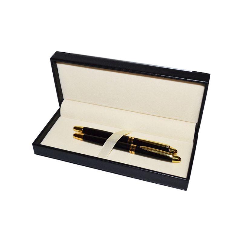 Set pix si stilou metalic, varf 0.7 mm, design elegant, etui piele ecologica - imagine 13